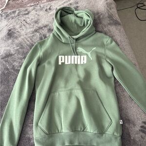 PUMA Women’s Green Hoodie Sweater